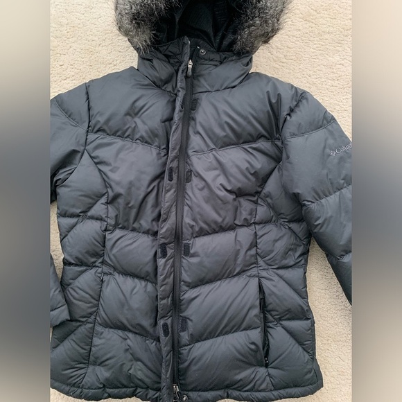 Columbia Size Large Black Omni-Shield Down Fill Puffer Coat - Picture 5 of 14